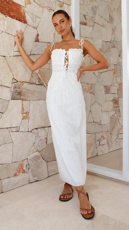 Francesca Maxi Dress - White