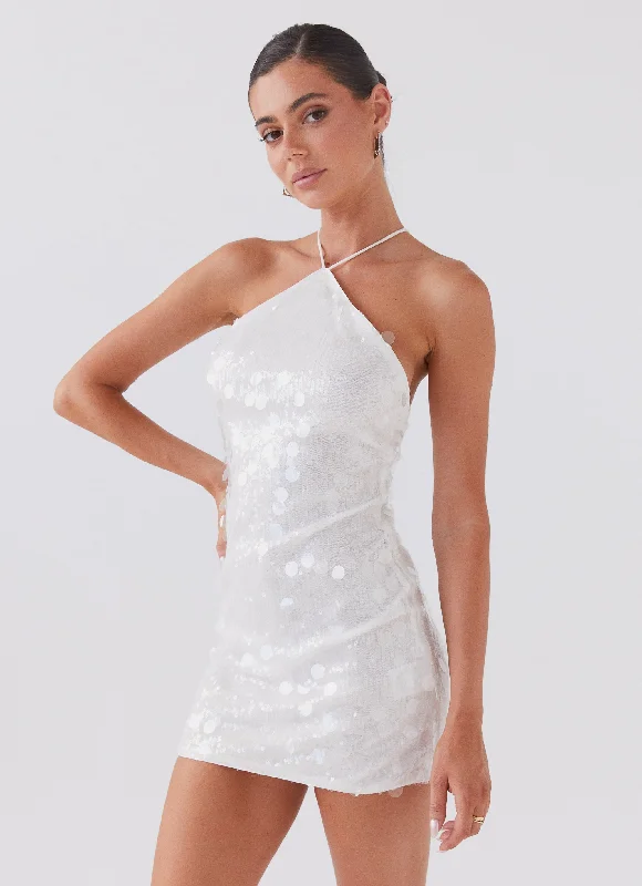 Glitz And Glamour Sequin Mini Dress - Crystal Cloud