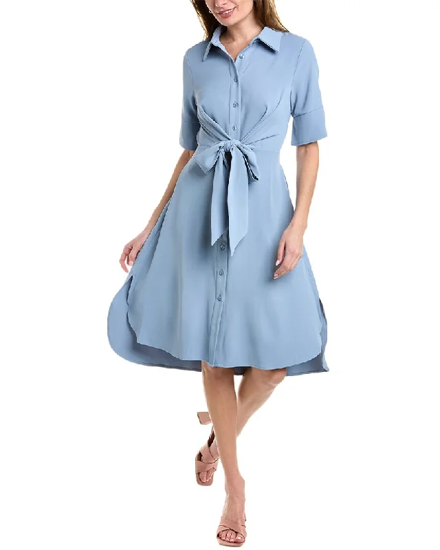 Gracia Tie Front Shirtdress