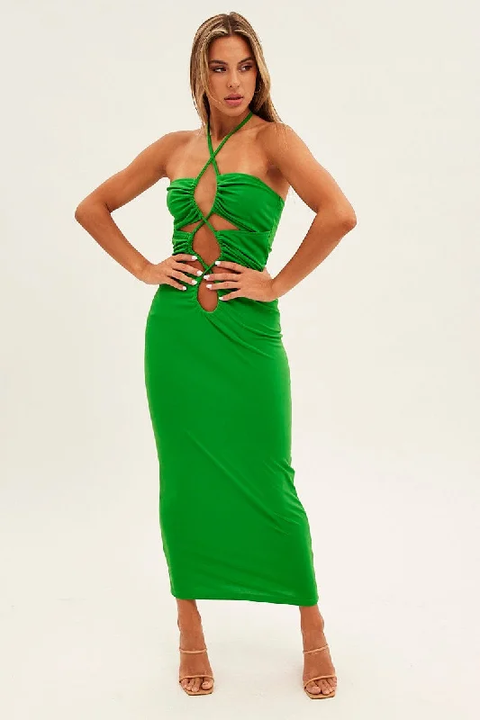 Green Party Bodycon Dress