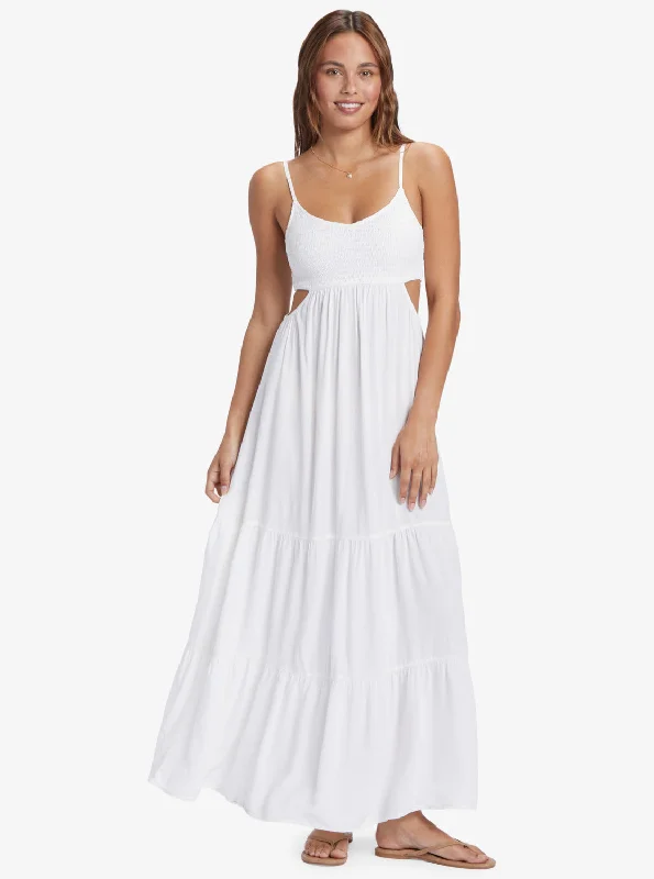 Hot Tropics Maxi Dress - Snow White