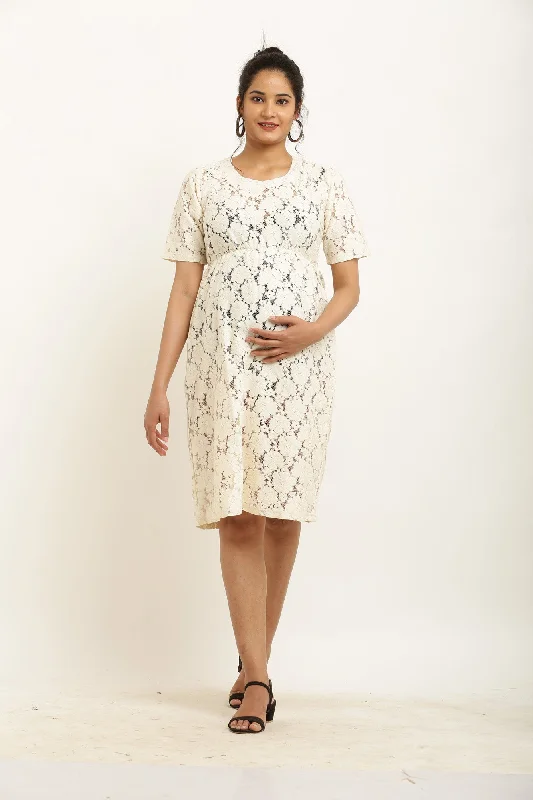 Imposing Daisy Maternity Lace Dress