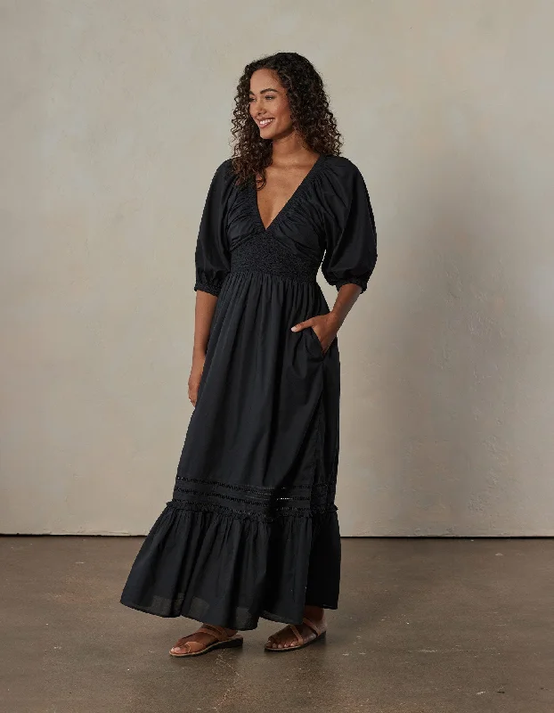 Isla Maxi Dress in Black