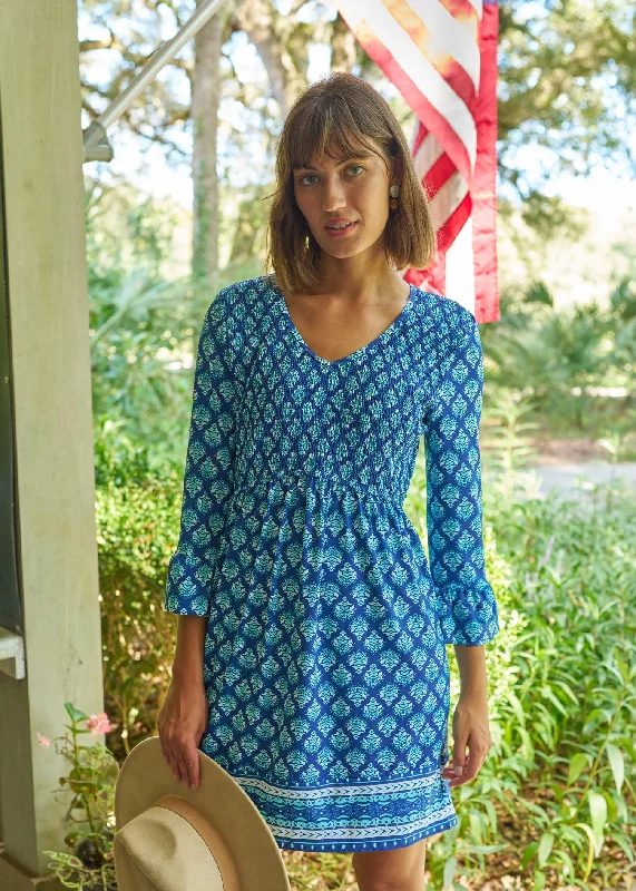 Kiawah Island Smocked Babydoll Dress