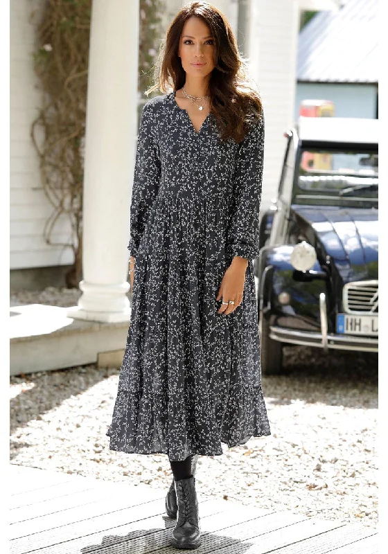 LASCANA Long Sleeve Maxi Dress