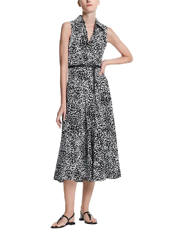 Michael Kors Ocelot Silk Shirtdress