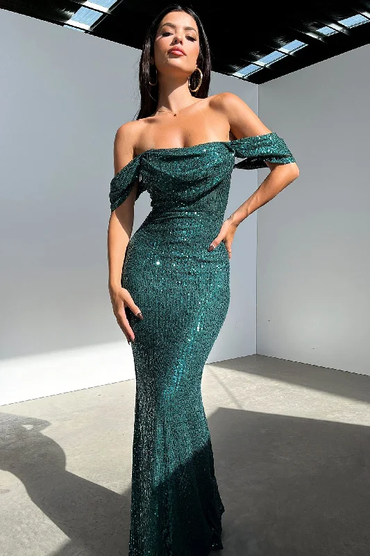 Nara Maxi Dress - Emerald