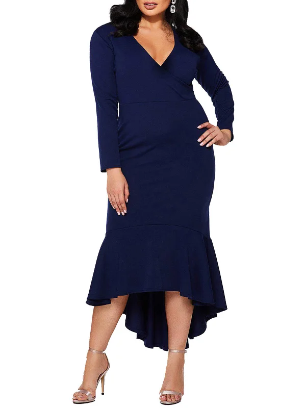 Navy Wrap Dress