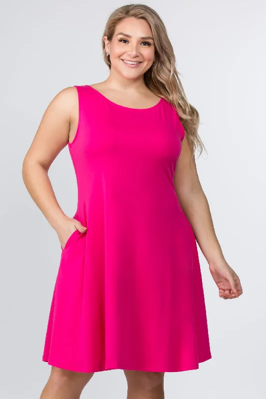 Plus Size Graceful Fit & Flare A-line Dress