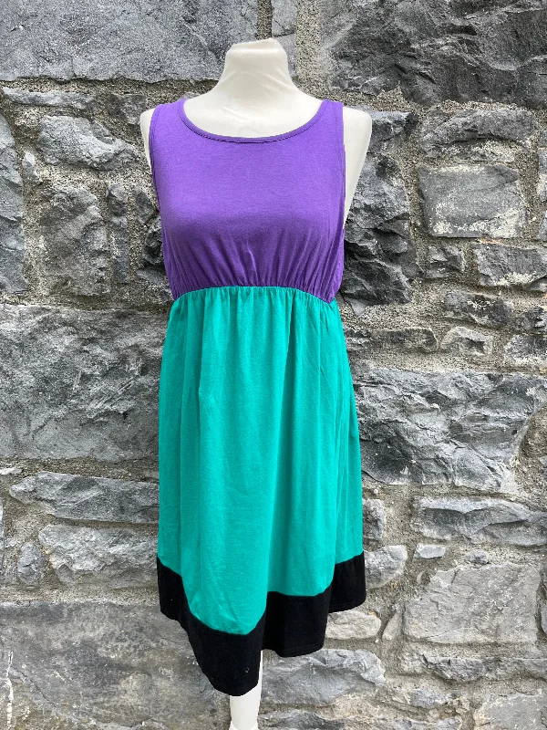 Purple&teal maternity dress  uk 12