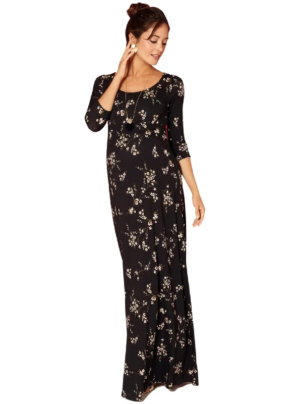 Samantha Maternity Maxi Dress - Night Blossom