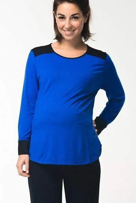 Maggie Contrast Maternity Top Ryl