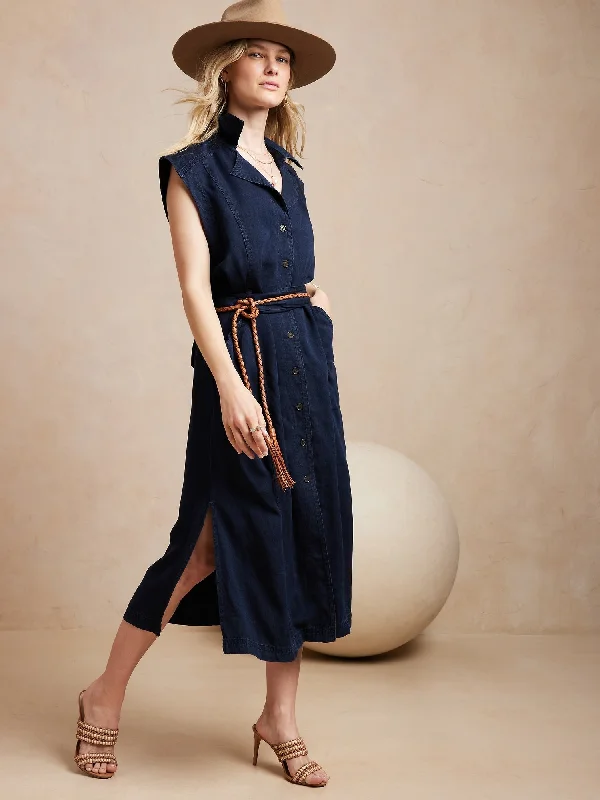 TENCEL™ Midi Shirtdress