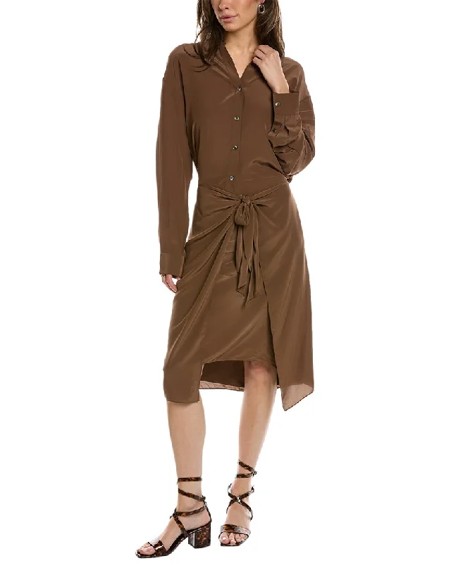 Theory Sarong Shirtdress