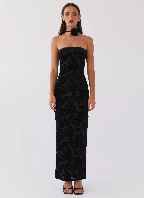 Trouble Love Maxi Dress - Black