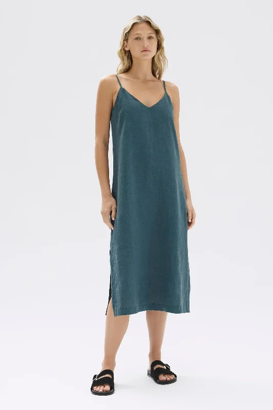 Vallory Linen Slip Dress