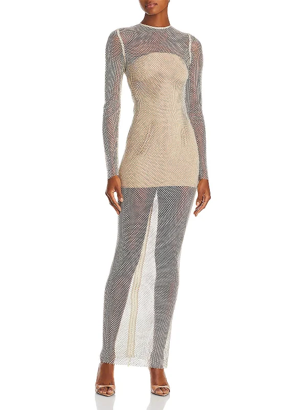 Womens Mesh Cocktail And Party Dress