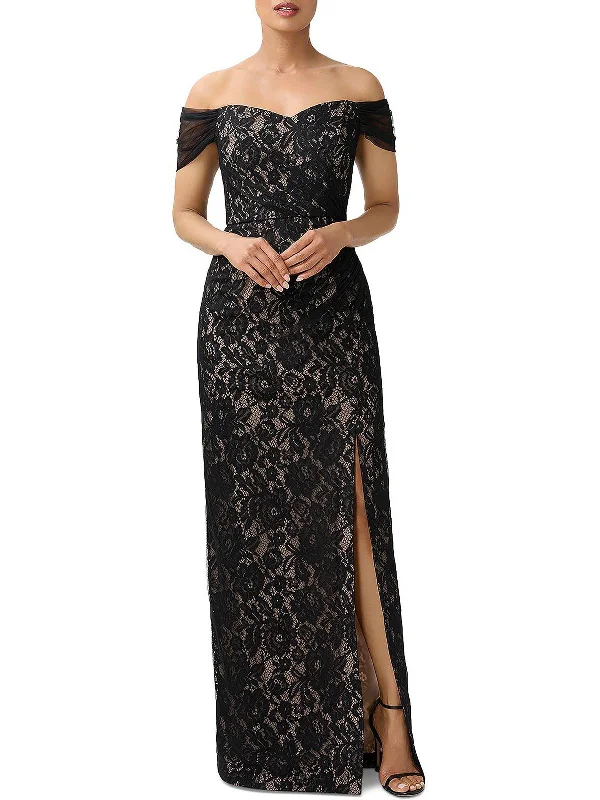 Womens Off The Shoulder Special Occasion Evening Dress