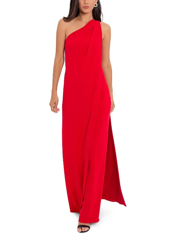 Womens Overlay Maxi Evening Dress