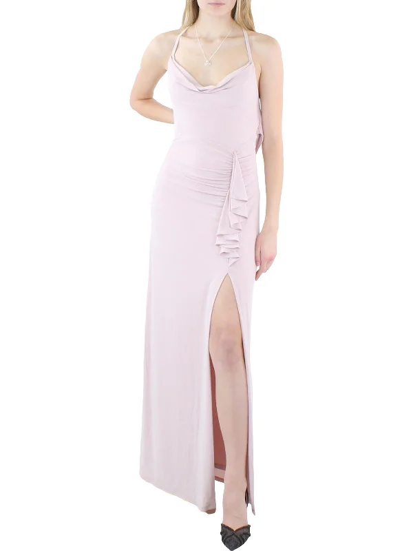 Womens Sleeveless Maxi Evening Dress