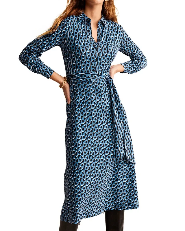 Boden Laura Jersey Midi Shirt Dress