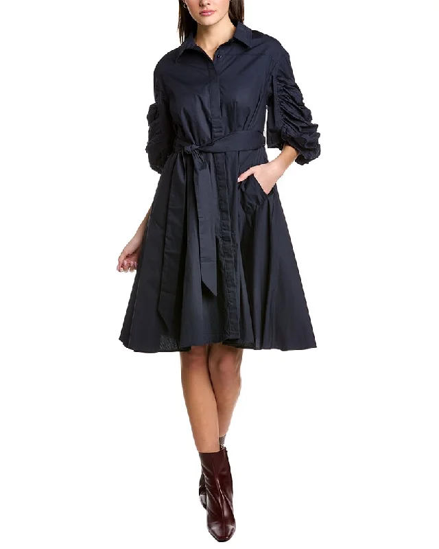 Gracia Tie Waist Shirtdress