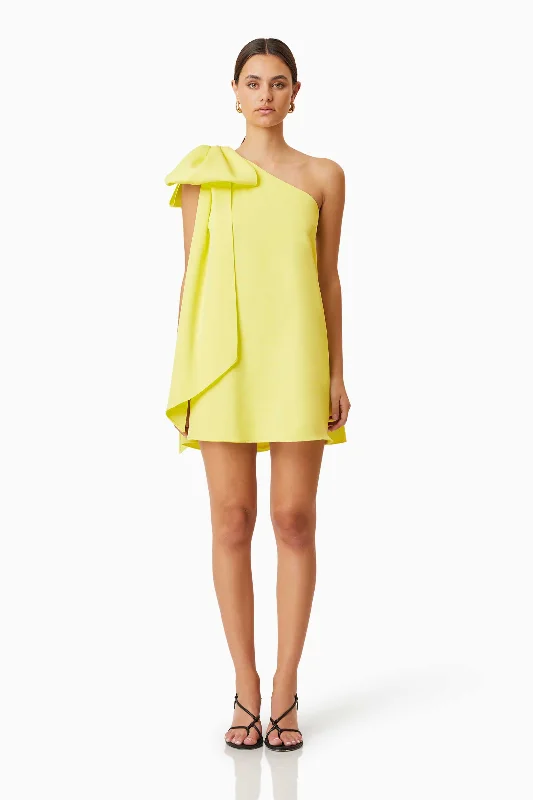 Kennedy Mini Party Dress In Yellow