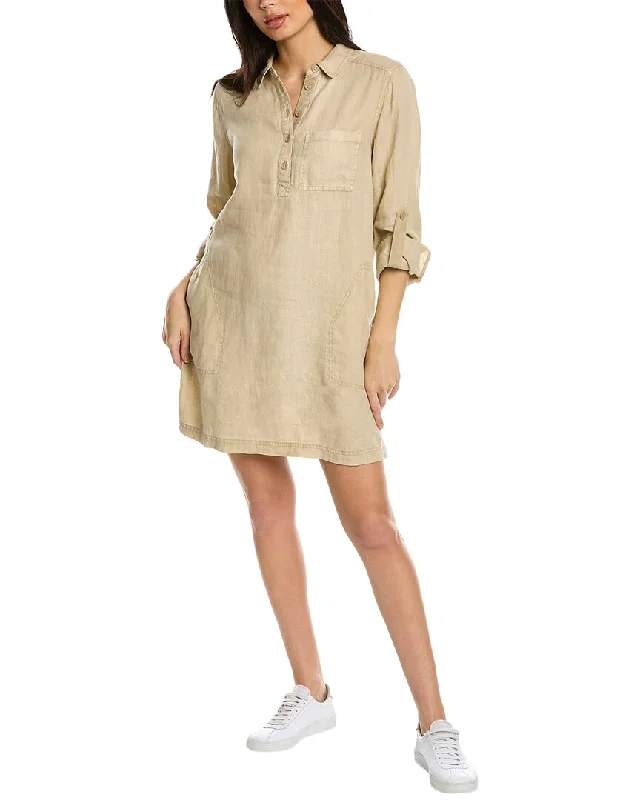 Michael Stars Eleanor Utility Linen Shirtdress