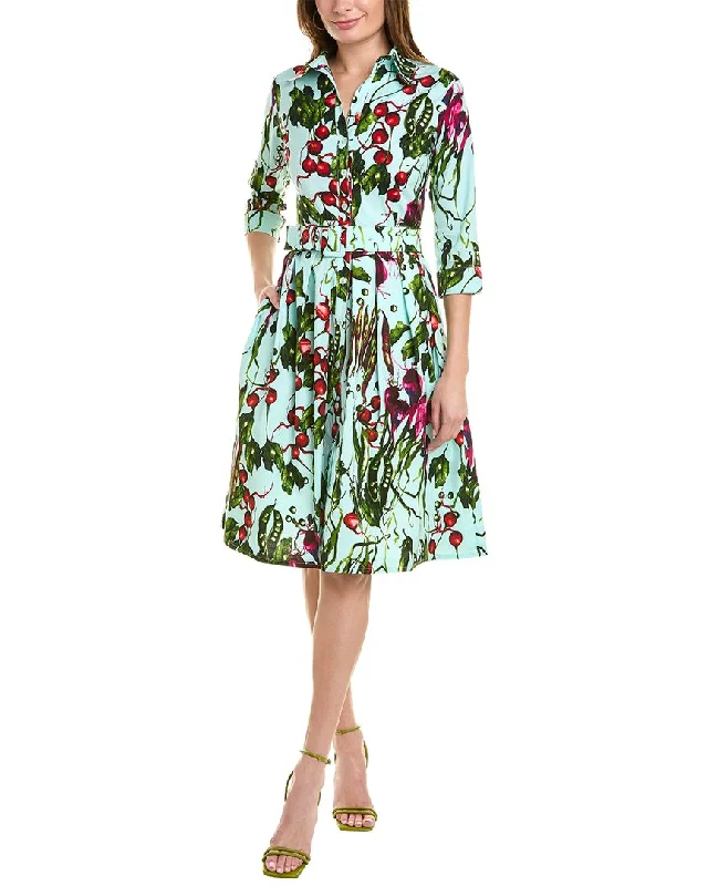 Samantha Sung Audrey 1 3/4-Sleeve Shirtdress