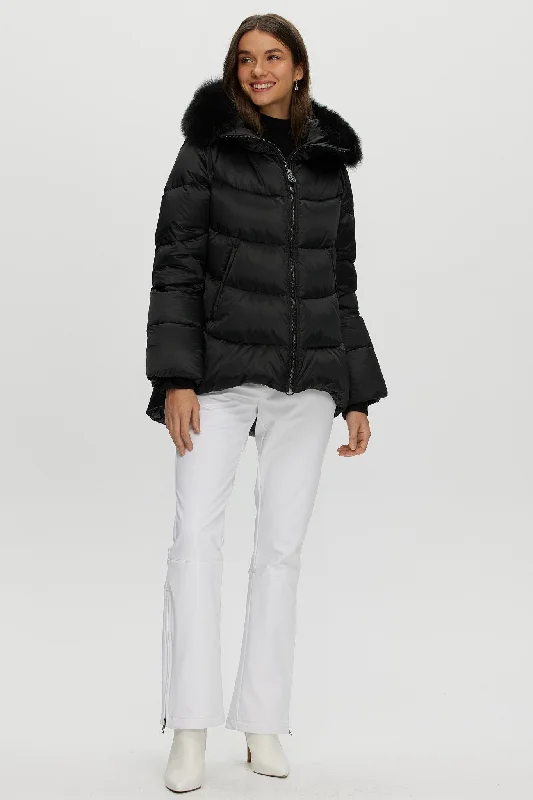 Après-Ski Jacket with Detachable Toscana Shearling Lamb Hood Trim