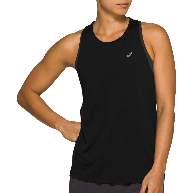 Asics Race Womens Running Vest Tank Top - Black