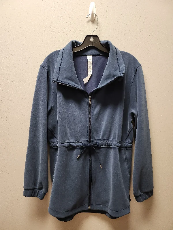 Athletic Jacket By Lululemon In Blue, Size: 6