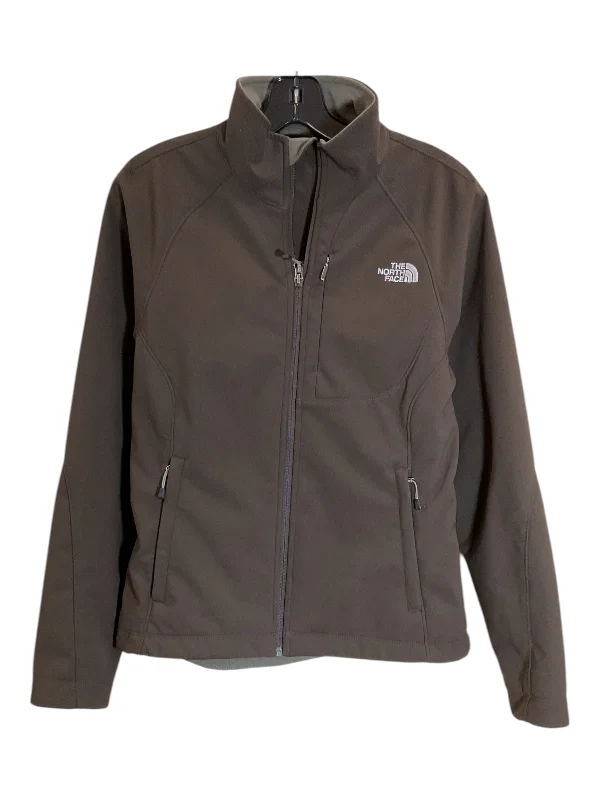 Athletic Jacket By The North Face In Brown, Size: M