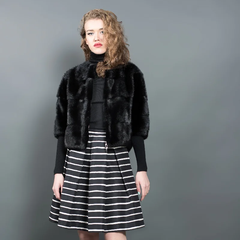 Mink Fur Jacket with Zip