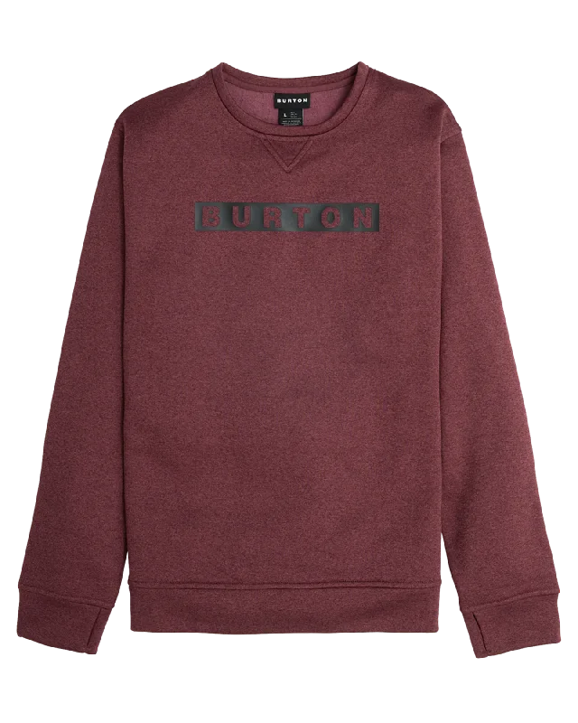 Burton Men's Oak Pullover Crew - Almandine Heather