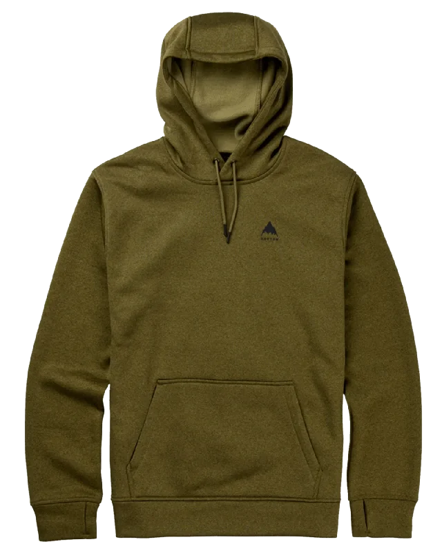 Burton Men's Oak Pullover Hoodie - Martini Olive Heather