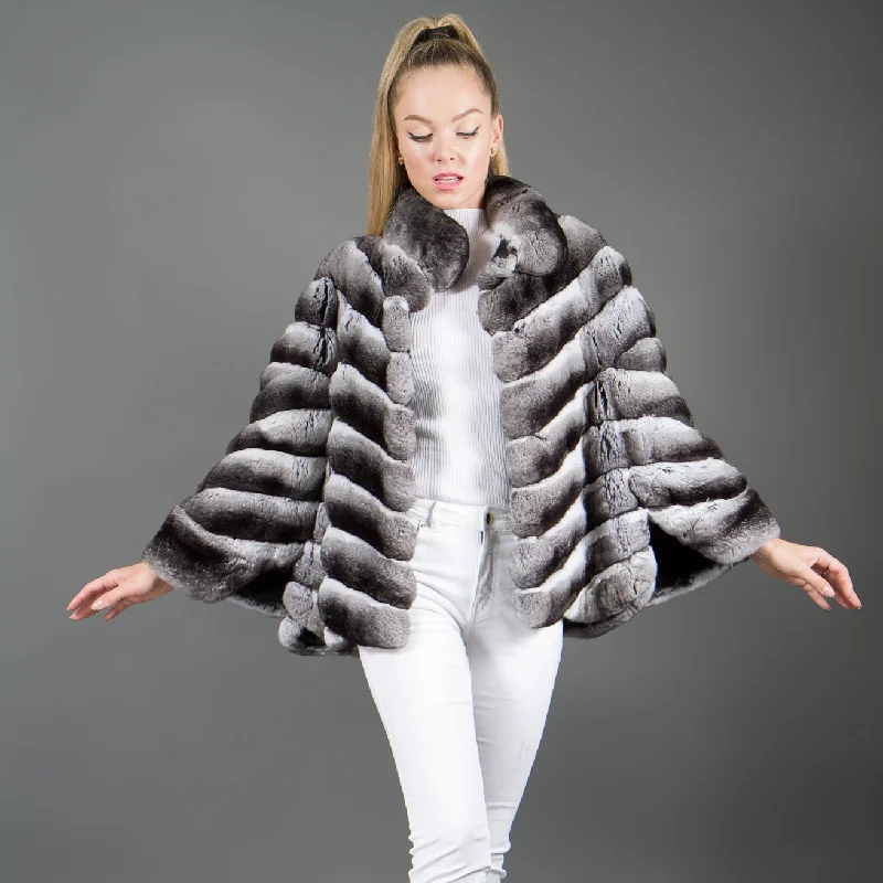 Chinchilla Fur poncho Luxury