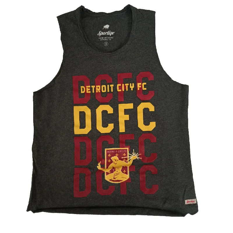 DCFC Sportiqe Repeating Womens Tank Top - Black