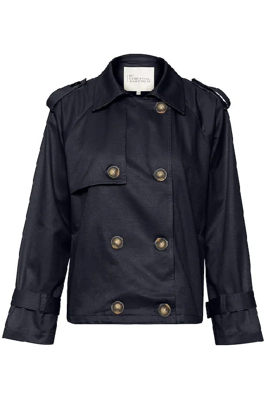 EW Mira Eclipse Short Navy Trenchcoat