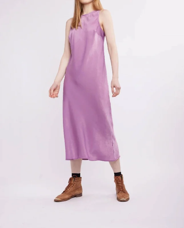 Frida Slip Dress In Lavender