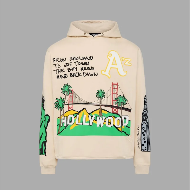 Homme Femme Cali to NYC Hoodie Cream