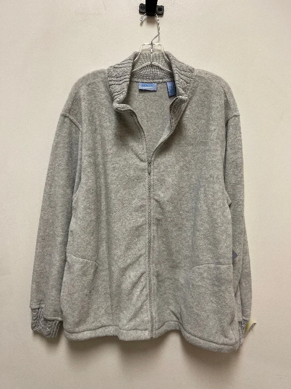 Jacket Other By Karen Scott In Grey, Size: Xl