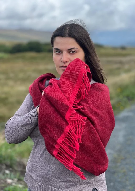 McNutt Cashmere Wrap | Lipstick Reversible