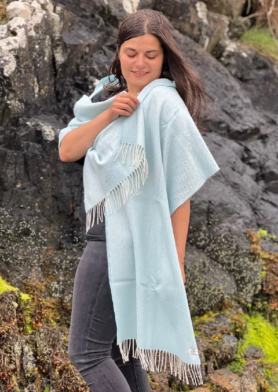 McNutt Cashmere Wrap | Pastel Blue