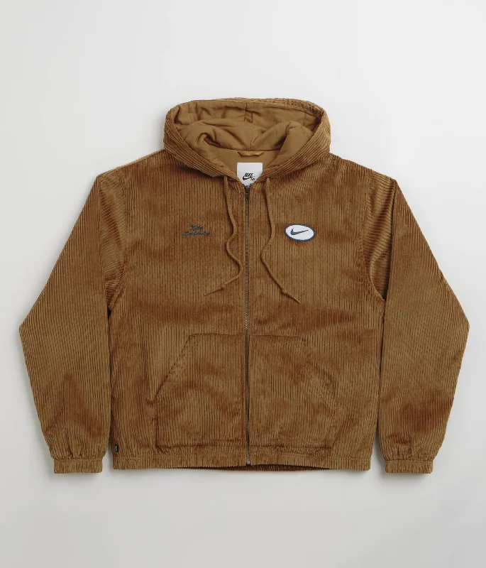 Nike SB Hooded Cord Jacket - Light British Tan / Armory Navy