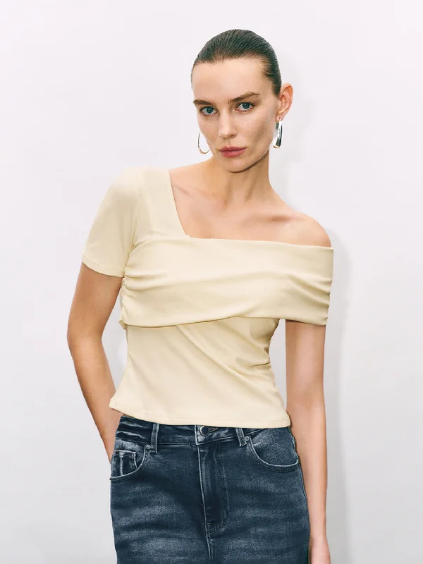 Off Shoulder Skinny T-Shirts