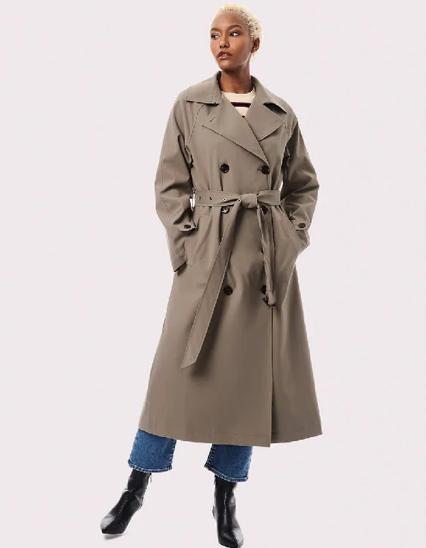 On the Go Belted Trench Rain Coat