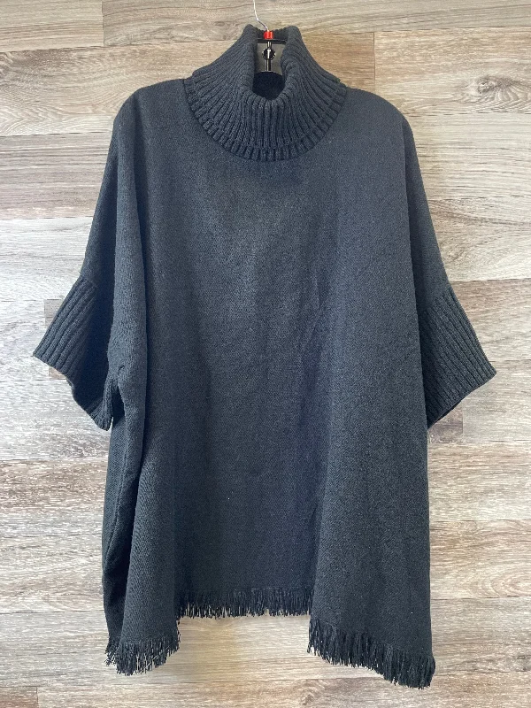 Poncho By Sonoma In Black, Size: Osfm