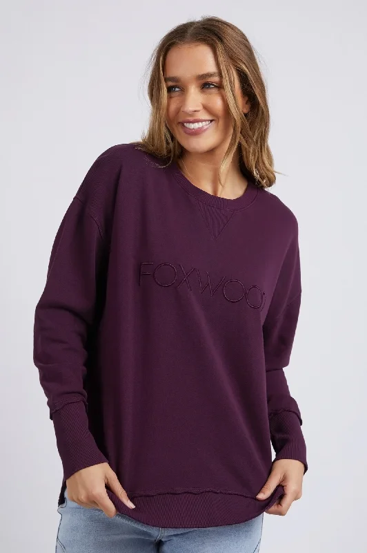 Simplified Sweatshirt - Plum