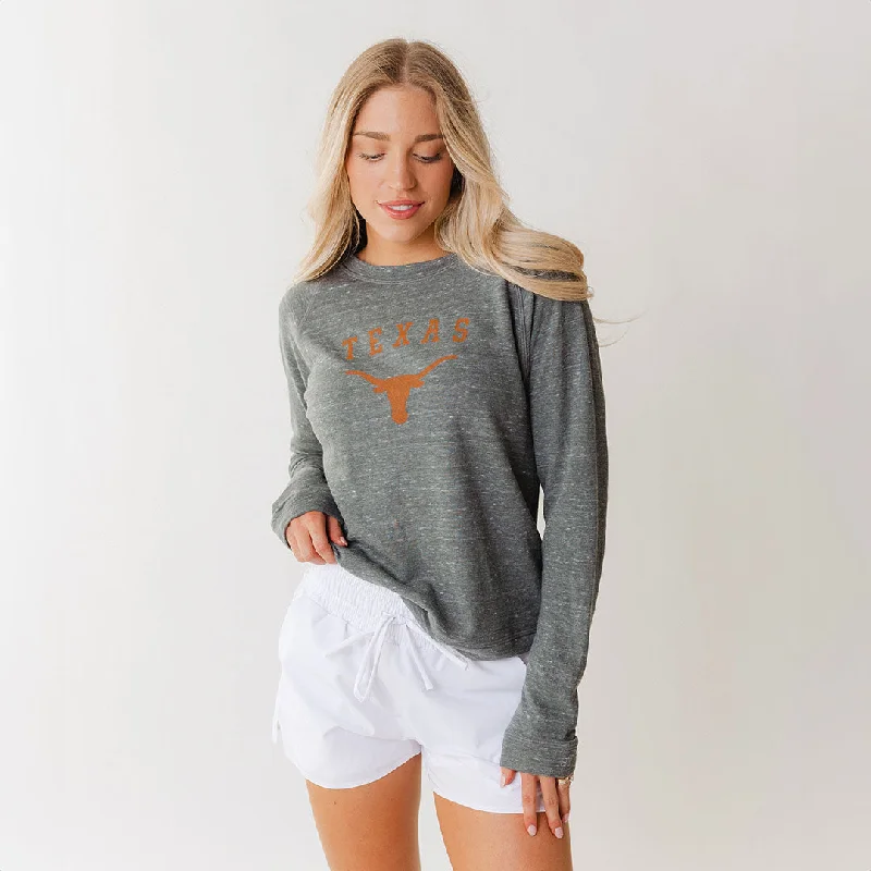 Texas Graphic Campus Crew, Heather Grey